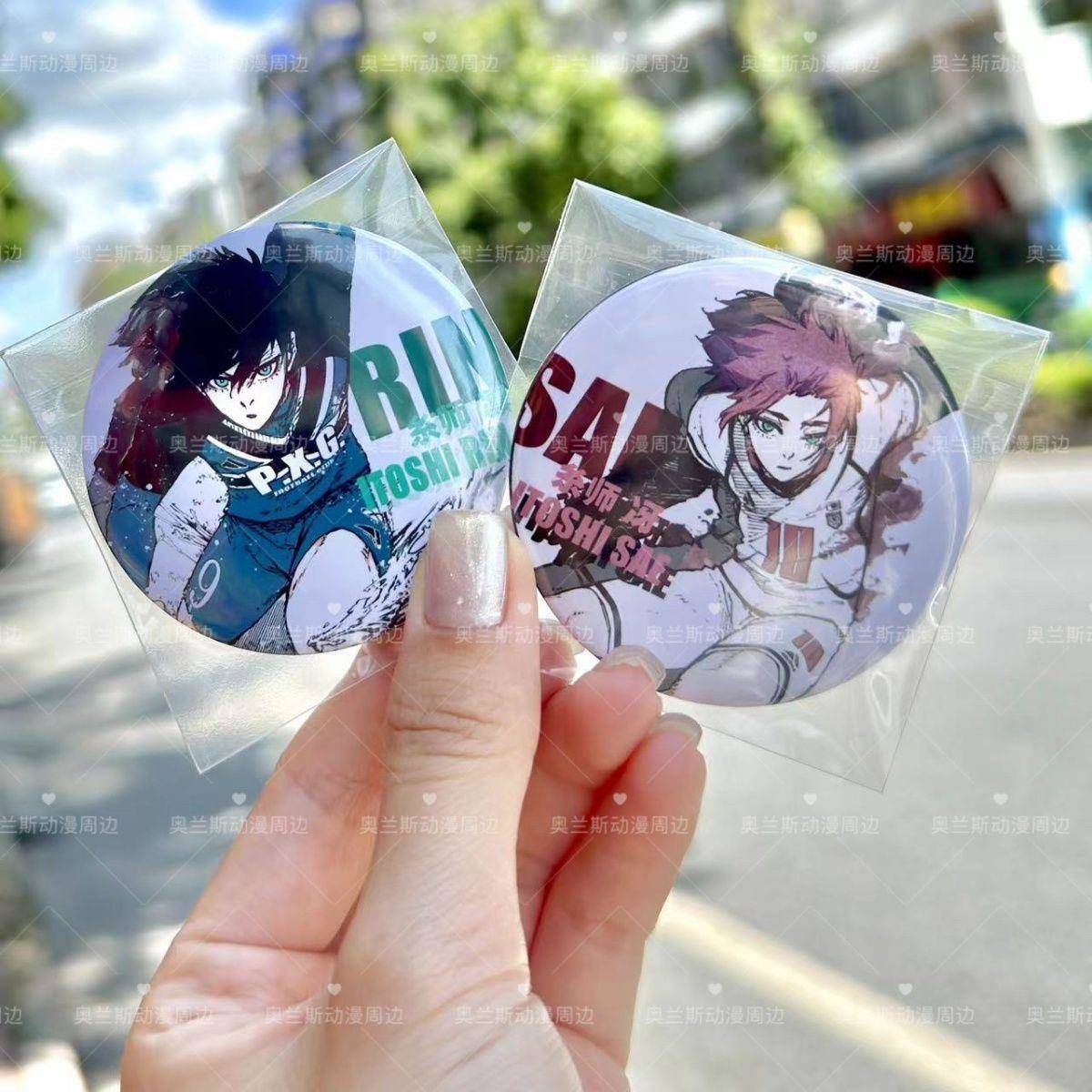 饭制同人蓝色监狱蓝锁原画系列上色吧唧糸师凛糸师冴谷子蓝锁周边