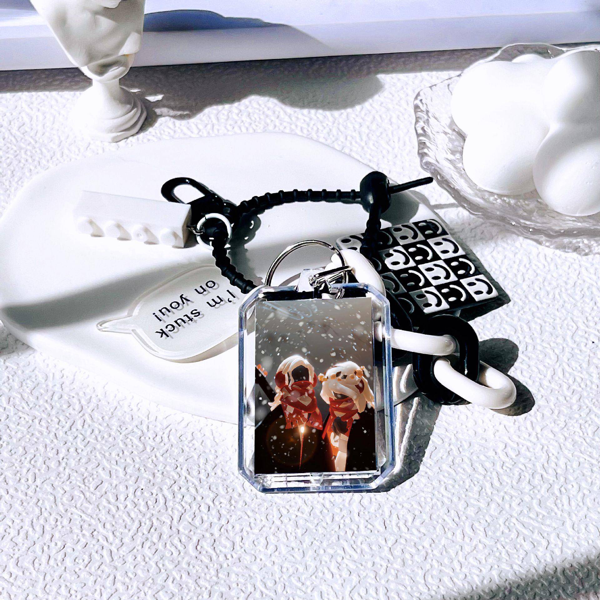 光遇周边挂件2寸亚克力diy贴纸网易游戏同款谷子钥匙扣书包挂饰送