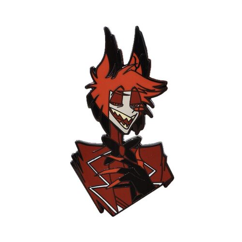 跨境地狱客栈周边阿拉斯托珐琅金属徽章ALASTOR动漫书包配饰