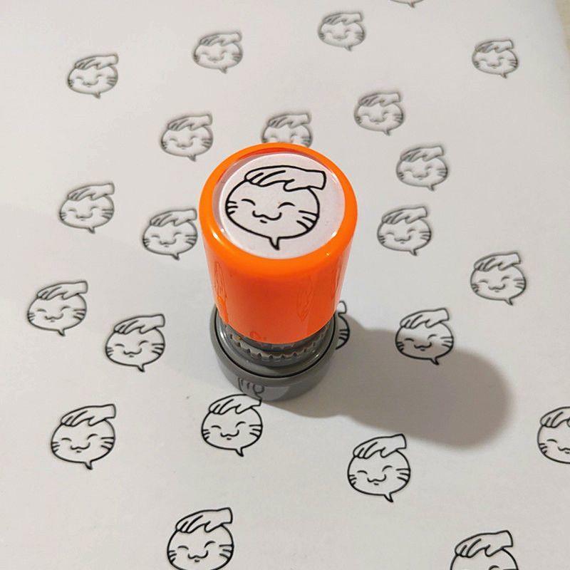 新款火影忍者摸头表情包可爱网红有趣按压式印章coke老师小猫手游