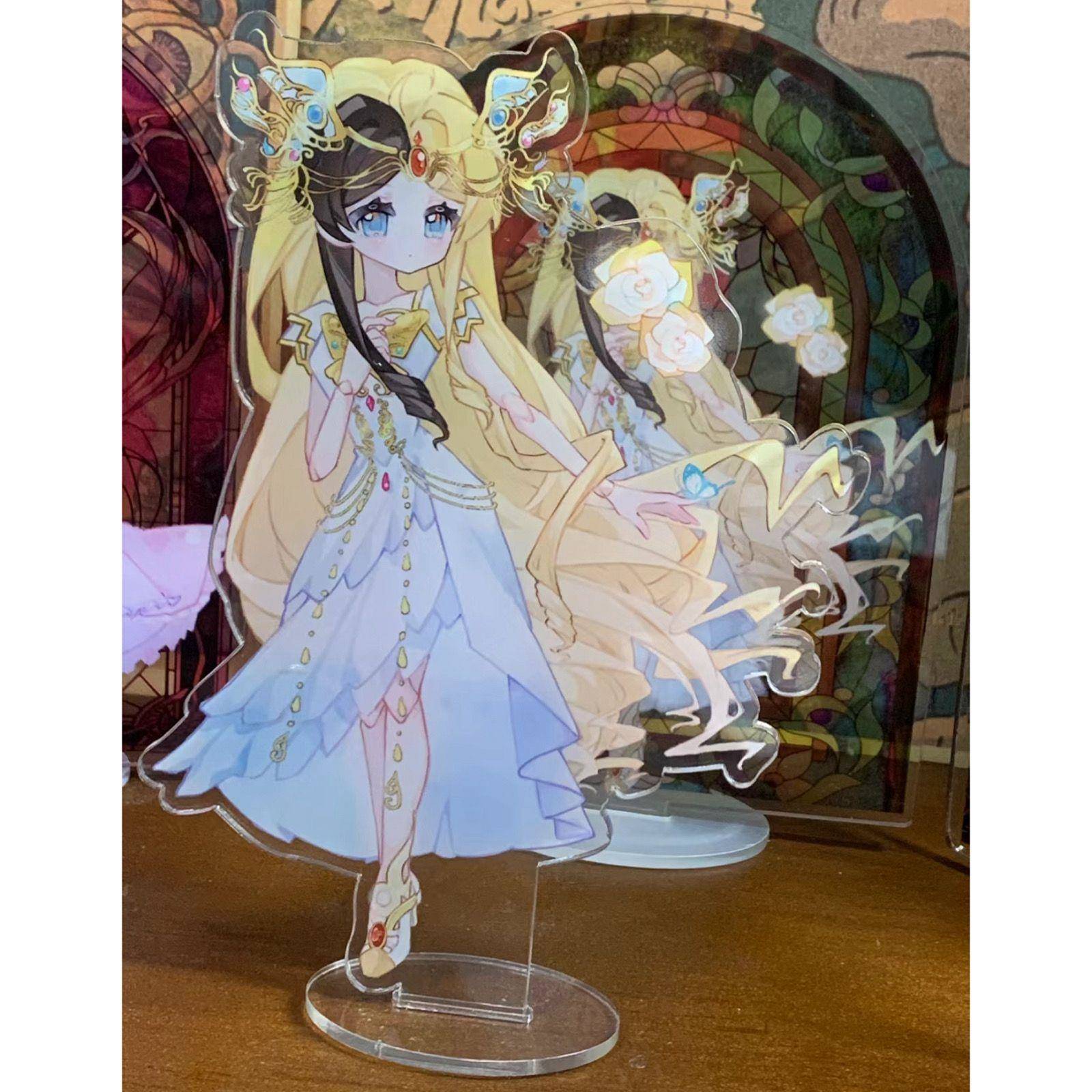 精灵梦叶罗丽周边大立牌新款摆件高颜值白光莹菲灵摆件小红书同款