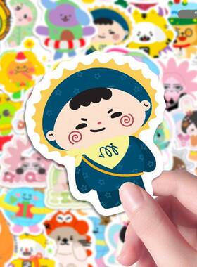 158张GMM2贴纸卡通可爱Q版萌物吉米海一糖球慧奶爱装饰手账本防水