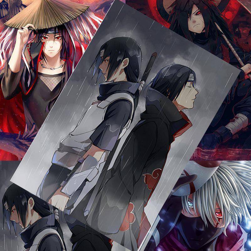 适用火影海报新款高清动漫画周边鼬神壁画宿舍房间墙贴壁纸书签明