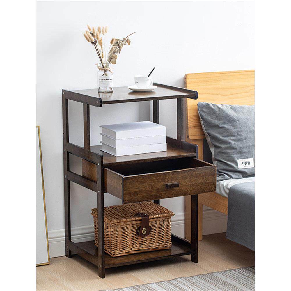 打印机架落地置物架实竹办公室多层桌面覆印机架整理柜收纳书架子