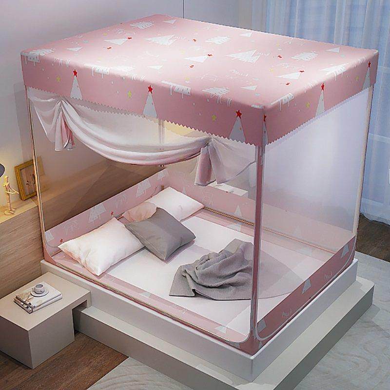 蚊帐家用2025年新款卧室免安装防摔儿童婴儿防止掉床回底文章蛟帐