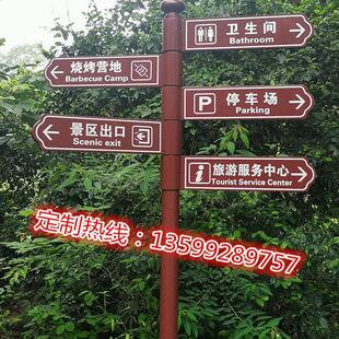 铁艺指示牌导视牌小区道路景区立式户外指路牌导向牌广告牌指引牌