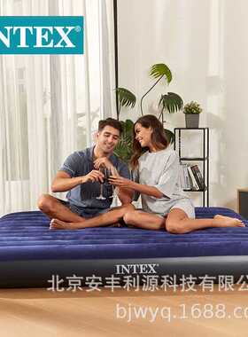 INTEX64759充气床垫家用双人单人户外便携午休床充气床PVC