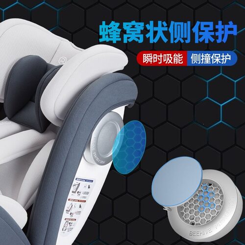 reebaby天鹅儿童座椅车载360旋转0-12岁宝宝婴儿可坐可躺睡棉