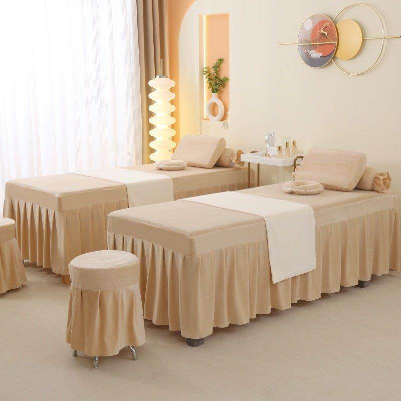 25秋冬新款加绒美容床罩高档美容院专用按摩理疗头疗床裙定做带洞,床上用品,床罩,淘宝优惠券,粉丝福利购,淘宝优惠卷