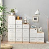 实木整装 30cm 窄柜收纳柜抽屉式 带锁客厅卧室床头缝隙夹缝柜20