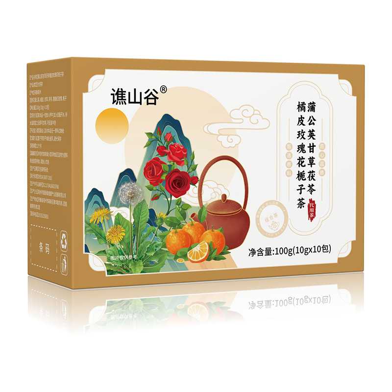蒲公英甘草茯苓橘皮玫瑰花正品