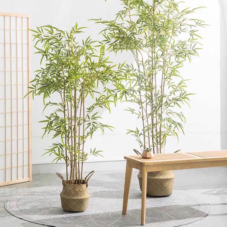 彷生竹子装饰客厅茶室专用新中式假竹子彷真植物盆栽彷真竹子造景