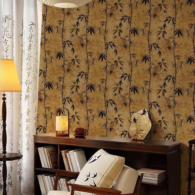 竹子贴画pvc墙纸自粘电视背景墙壁纸中国风加厚宿舍卧室遮丑装饰,家居饰品,软装墙贴,淘宝优惠券,粉丝福利购,淘宝优惠卷