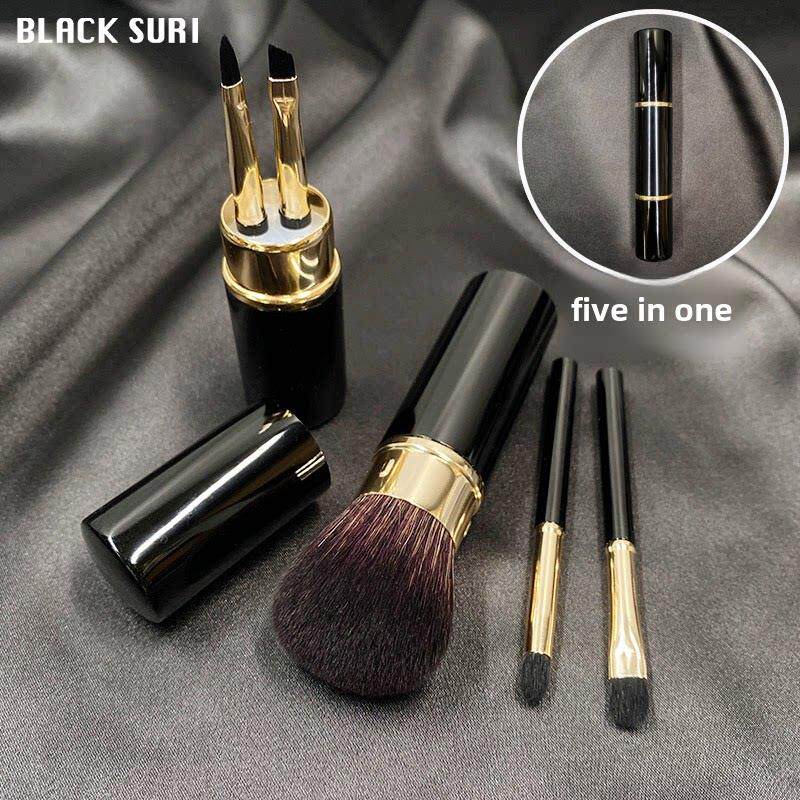 多功能彩妆刷便携式小套装迷你五合一迷你旅行套装刷眼影刷套装腮