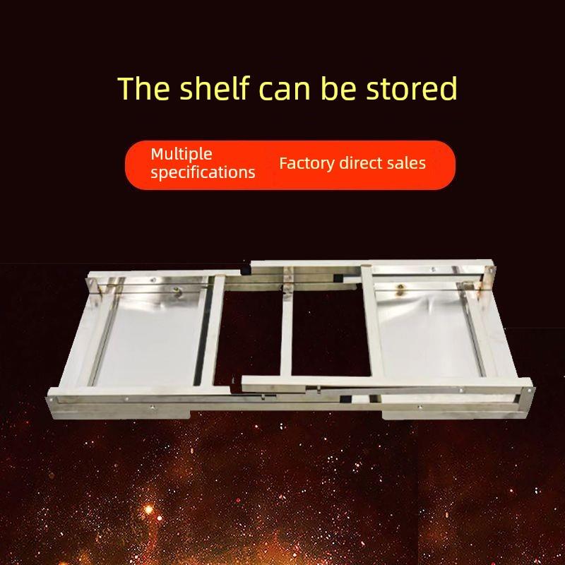 不锈钢折叠支架商业摊位户外烧烤炉与支架坚固简单支架烧烤配件