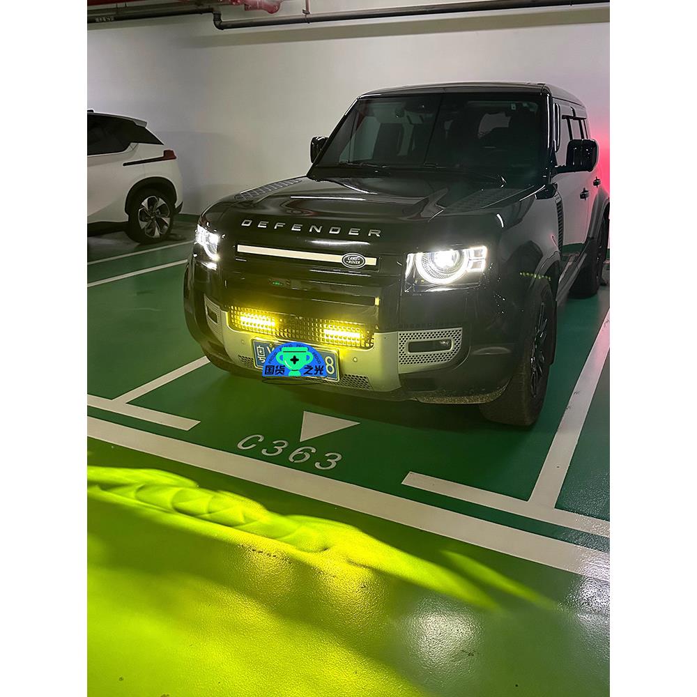 越野车辆越野车辆汽车中栅格隐藏前保险杠条辅助照明Led超亮闪光