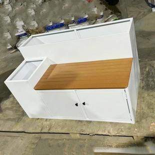 定制户外阳台花箱座椅店铺外摆卡座种植箱庭院露台坐凳组合花槽池