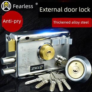 无所畏惧老式外门锁防盗门锁铁锁出租房门锁室内门锁隐藏锁核心