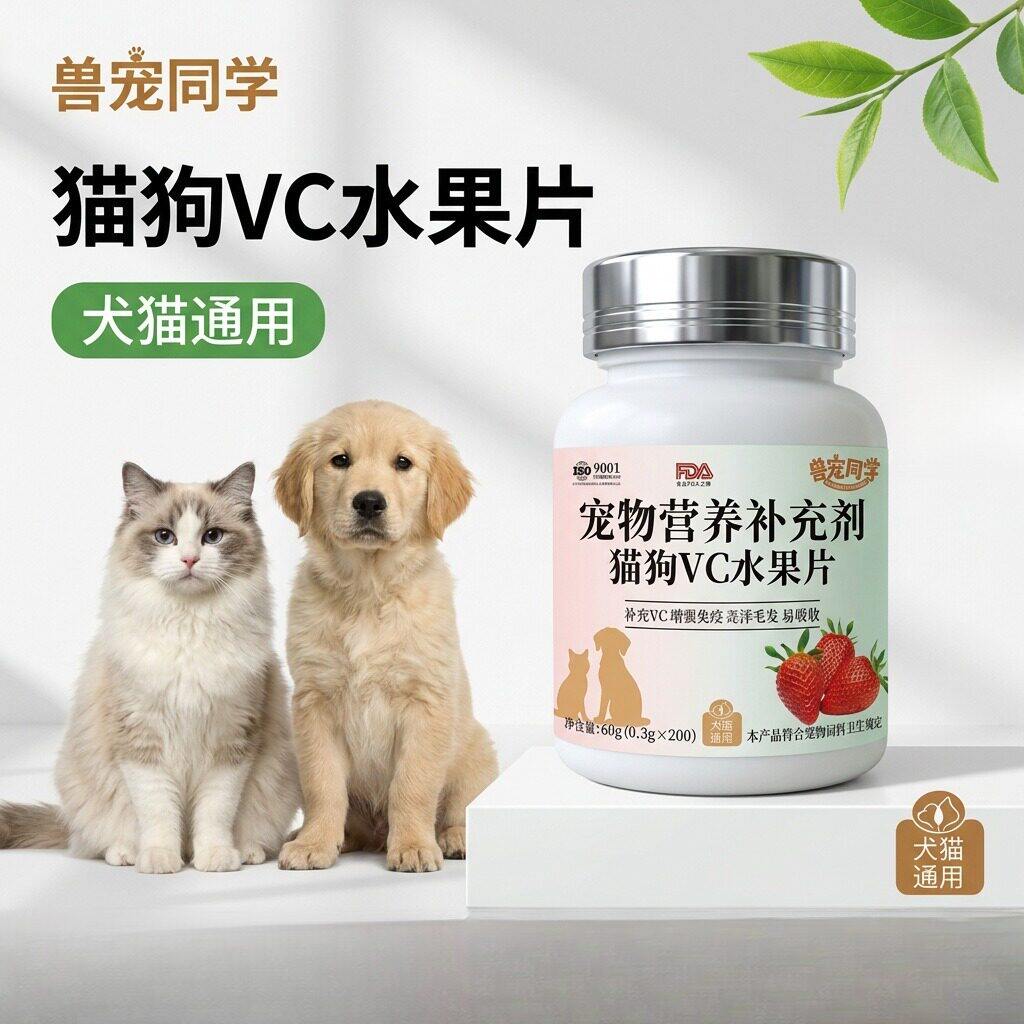 兽宠同学宠物专用VC水果营养片|