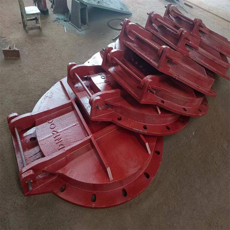 原璃厂销售铸铁拍门圆型拍各门规 格玻璃钢拍玻钢拍门