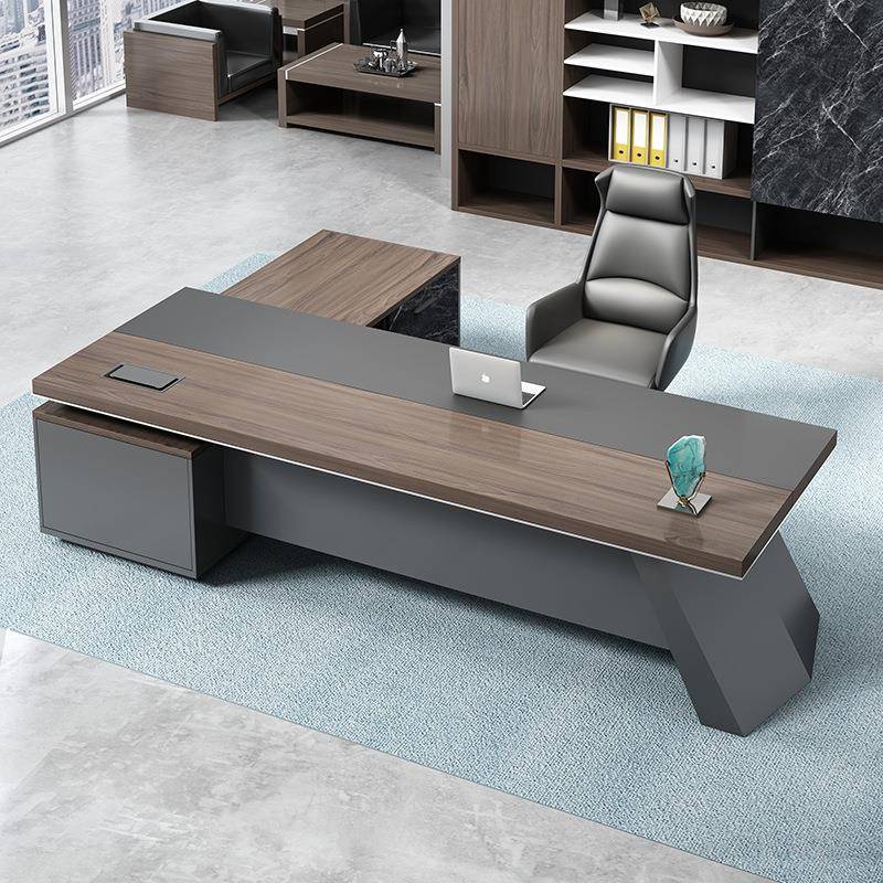 老办公桌总桌中经理裁办公简约现咨询客服板代桌椅组合新式大班台