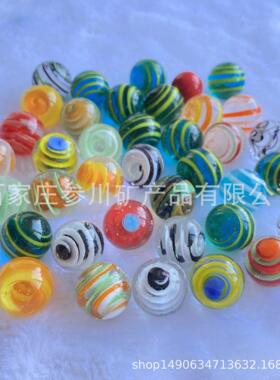 彩色有sc1030玻璃圆珠珠手工制作玻璃弹定zh稀i手工玻璃跳球棋游