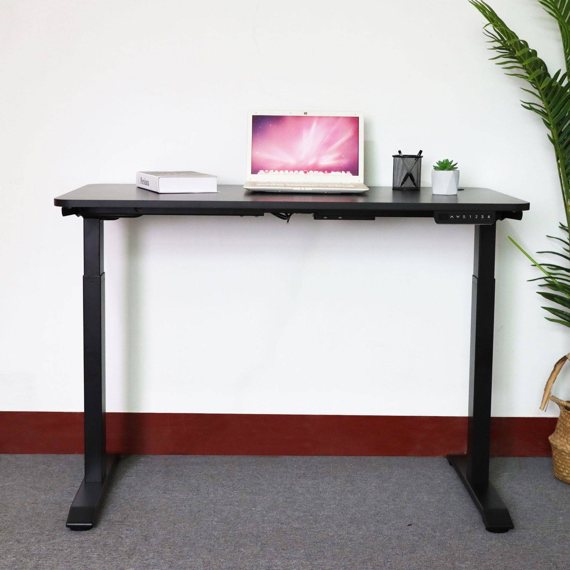 智能升操控可降电动19办公桌调节金属升降可书桌架办公室房电脑桌