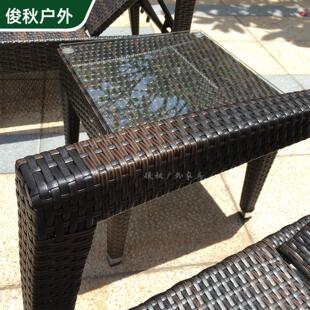 户外滩泳编躺椅庭院花园创意藤沙发海池边沙休闲床酒店会躺床所躺