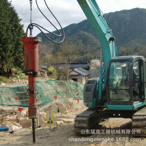 液压岩石劈裂机矿山开采挖机带柱塞分裂器机载式劈裂枪