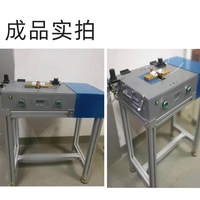 充电线机自动USB推壳点胶-USB转数据线胶接头快干点胶推壳一体机