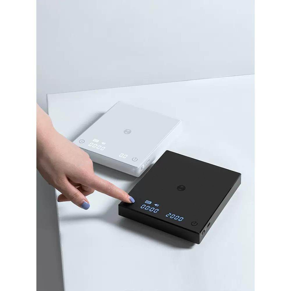 泰摩 黑镜BASIC 2咖啡电子秤 意式手冲咖啡秤家用咖啡豆称重计时