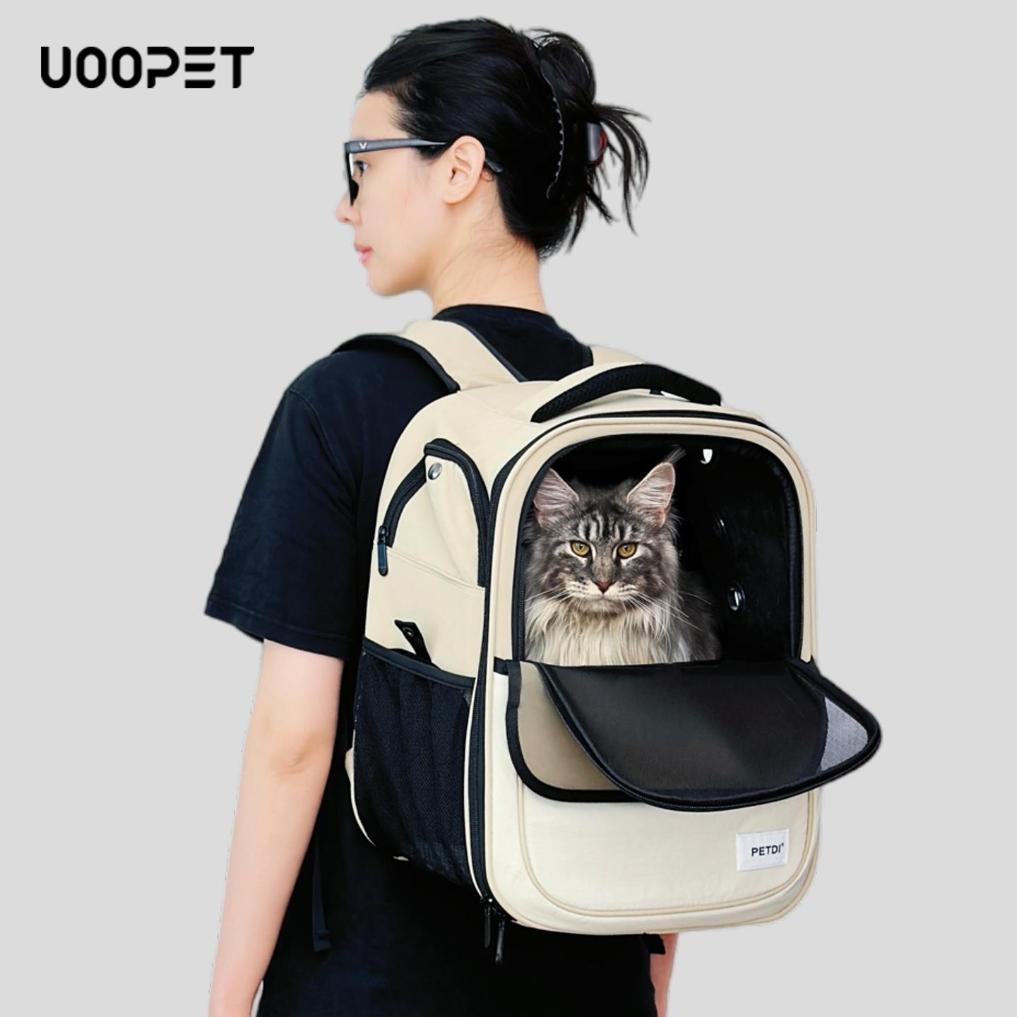 UOOPET缅因大号猫包猫咪外出便携出行双肩包透气携带宠物包狗轻便