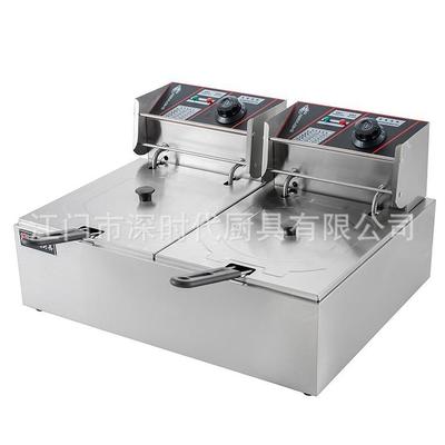 HEH82A量大订6L+6L410商用电炸炉电热双缸双筛油炸锅