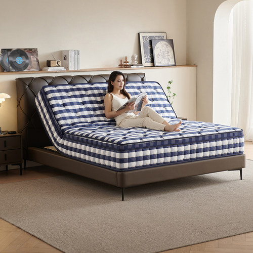 欧派蓝格子智能床垫多功能零重力