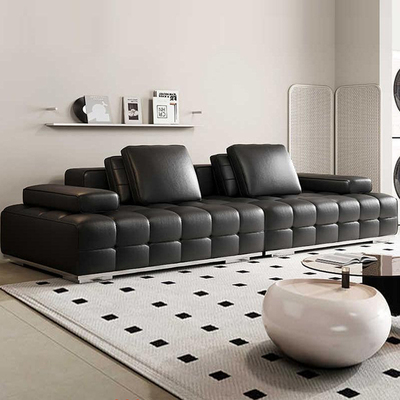 欧派现代劳伦斯真皮沙发