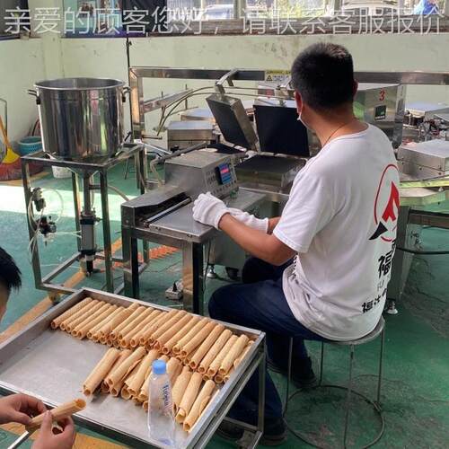 脆皮蛋卷机 鸡蛋可卷设备加热时温度WWE和间可调一加热板选机多用