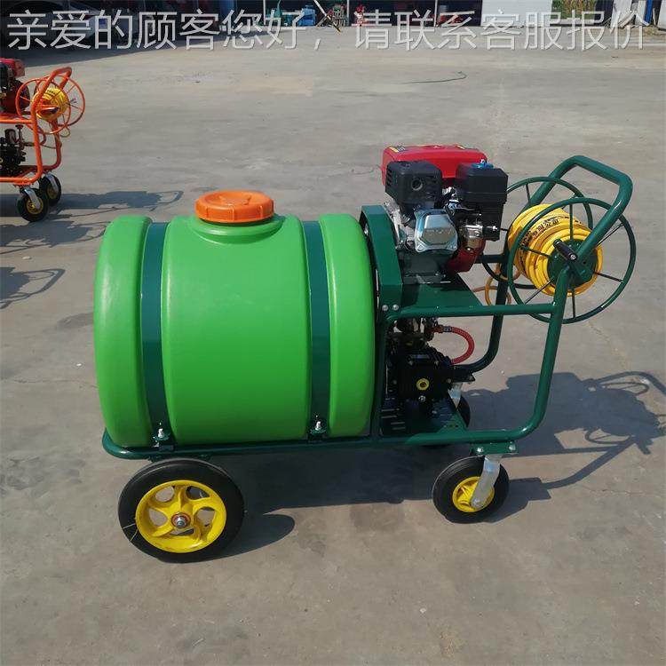 160L推汽油高压打药手压机 农用推车609式喷雾器果园电动高打药