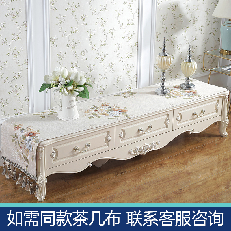 欧式显示器布艺液晶电视机防尘罩挂式可用电视套子50寸大号新款