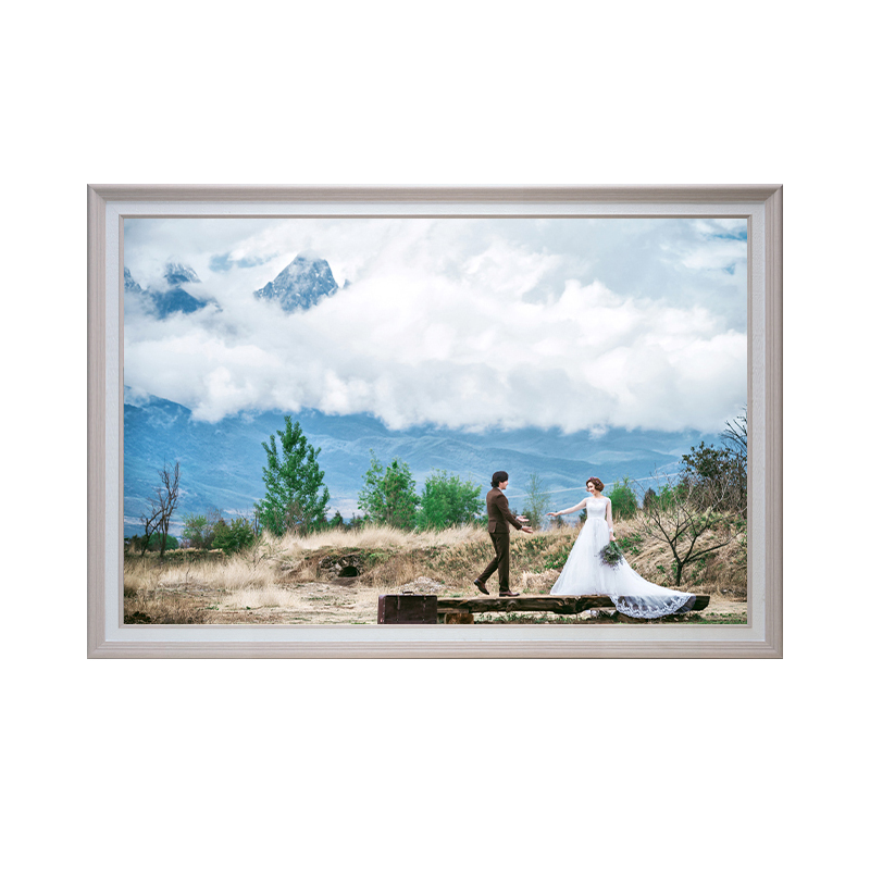 婚纱照相框挂墙影楼放大结婚照定制组合画框欧式20/24/30/36/48寸