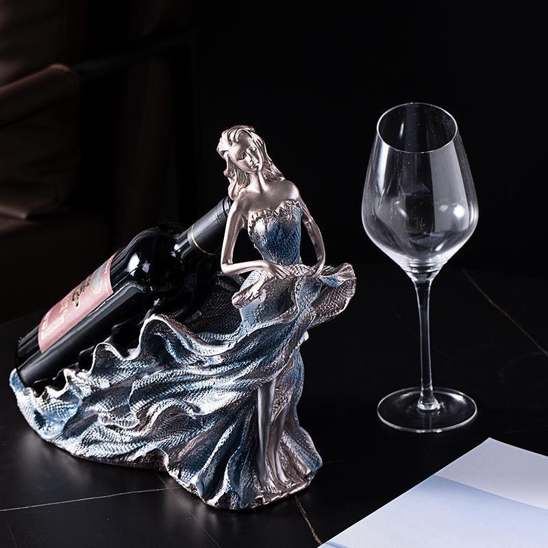 欧式创意红酒架摆件酒柜装饰品客厅现代简约轻奢家