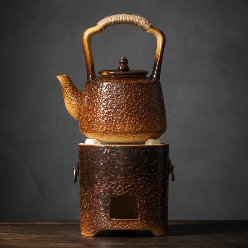 明火烧水壶煮茶壶泡茶壶温茶炉碳炉酒精炭火炉提梁煮茶壶电陶炉壶