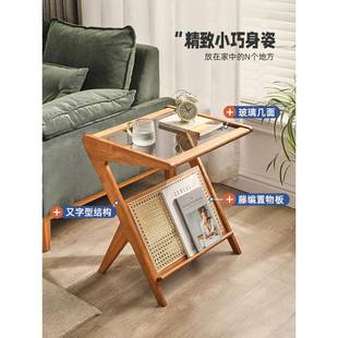 HD312小发床几迷你角几小茶几头边桌边子型极简实木客厅实 8V沙RF