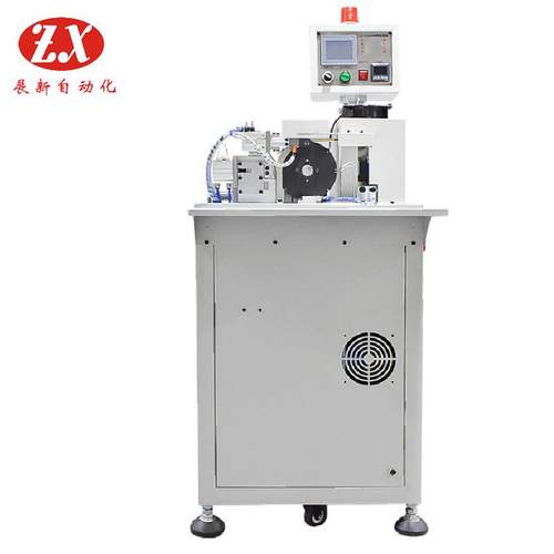 小型自动穿热缩管JLH机线材料穿套管自送动裁断套管烘烤套管机机