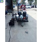 塑胶百米跑道划线机学PNT校线篮球划设备场手推式 场晨练地画线机