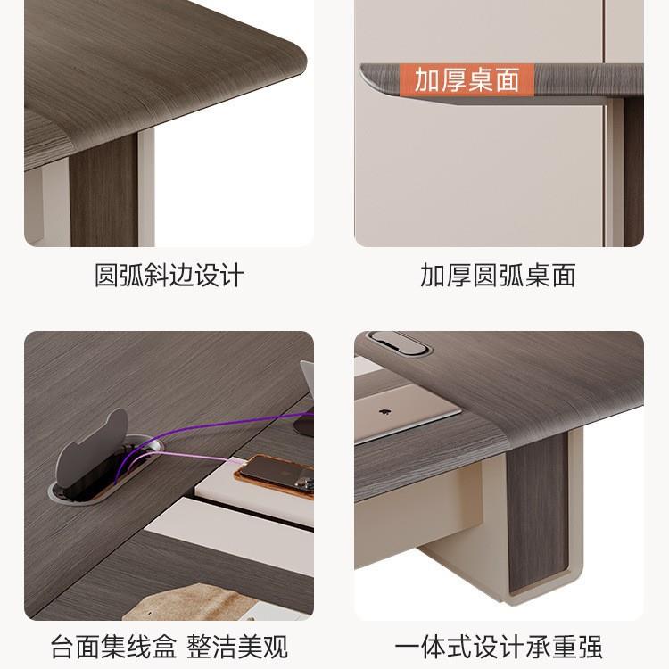 大型会议桌长桌简约现代洽谈桌椅组合会议室长方形新中式办公家具
