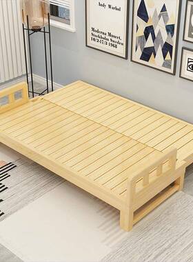 可折56985木沙发床小户型子飘窗榻叠榻米懒人躺椅实靠背椅坐卧两