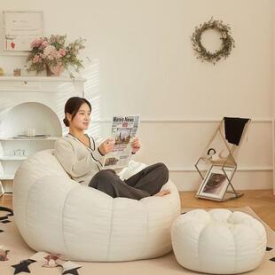 懒人发单南瓜沙发沙豆椅袋家人用卧室椅子阳台休闲单人榻1榻米躺