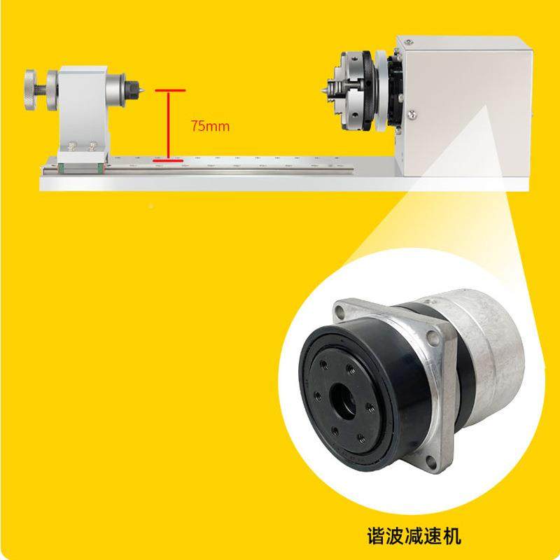 防轴水行LFS四轴减速机旋转机A星轴四轴联动雕刻第四数控雕刻机配