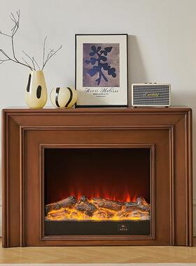 CVI法式古成品炉装饰柜1.2米美式复仿火电子真取暖壁壁炉芯1.5米