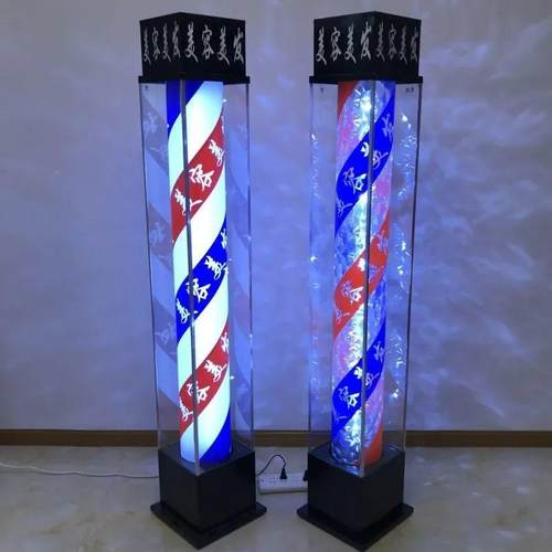 美发落地防转灯leASSd超亮牌钢化玻璃外招水户理发发廊理发店大灯